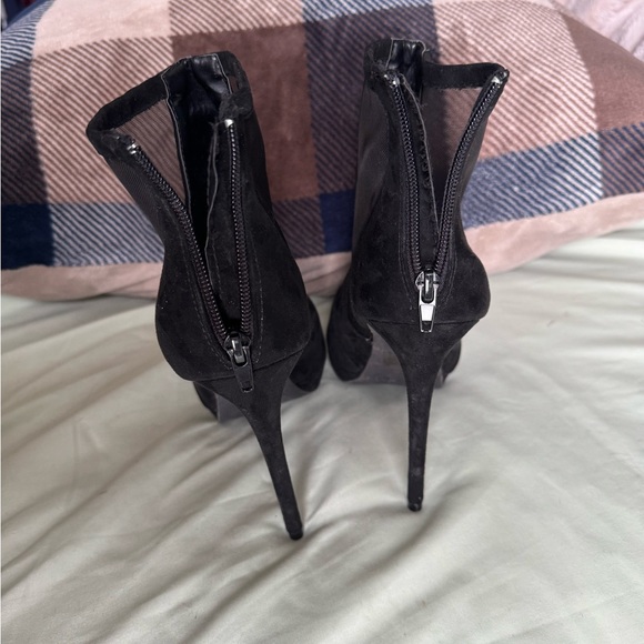 Charlotte Russe // Peep Toe High Heel Mesh Bootie // Women’s 9 - Picture 7 of 9